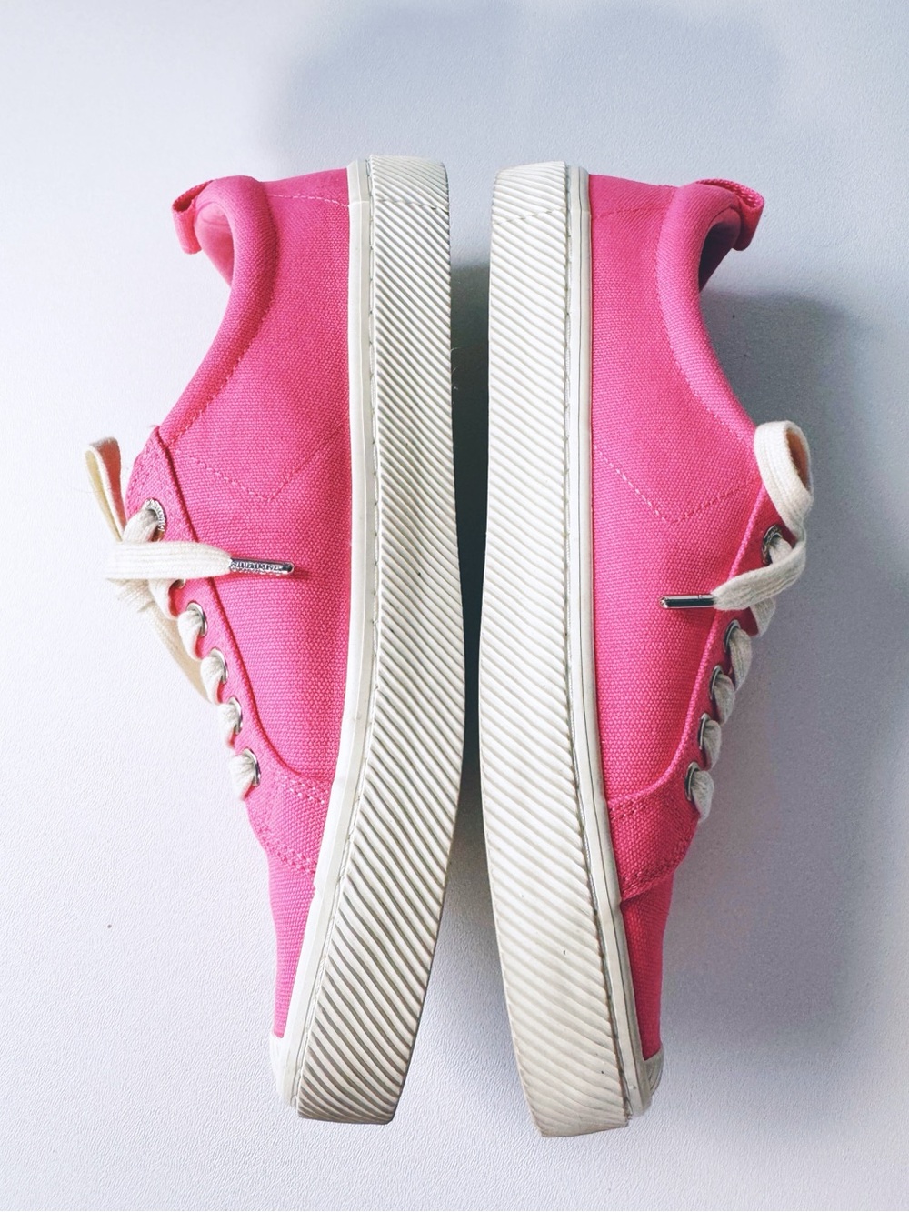 Cariuma OCA Low Pink Lemonade Canvas Sneaker | 10 - Picture 4 of 11